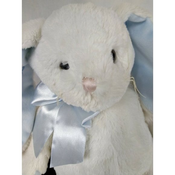 Bearington Collection Personalized Name "Cooper" 17" White/Blue Rabbit plushie - Picture 5 of 12